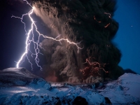 Iceland, volcano eruption