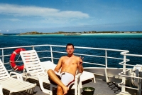 Eric relaxing on deck