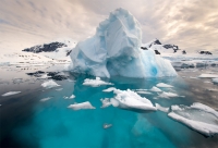 Icebergs on the Antarctic peninsula