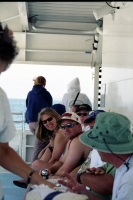 The gang on the fantail of the Catalina Express