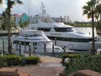 Yachts at Nassau dock