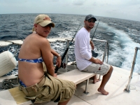 Tif and Eric fishing