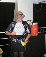 Tif ready for night dive